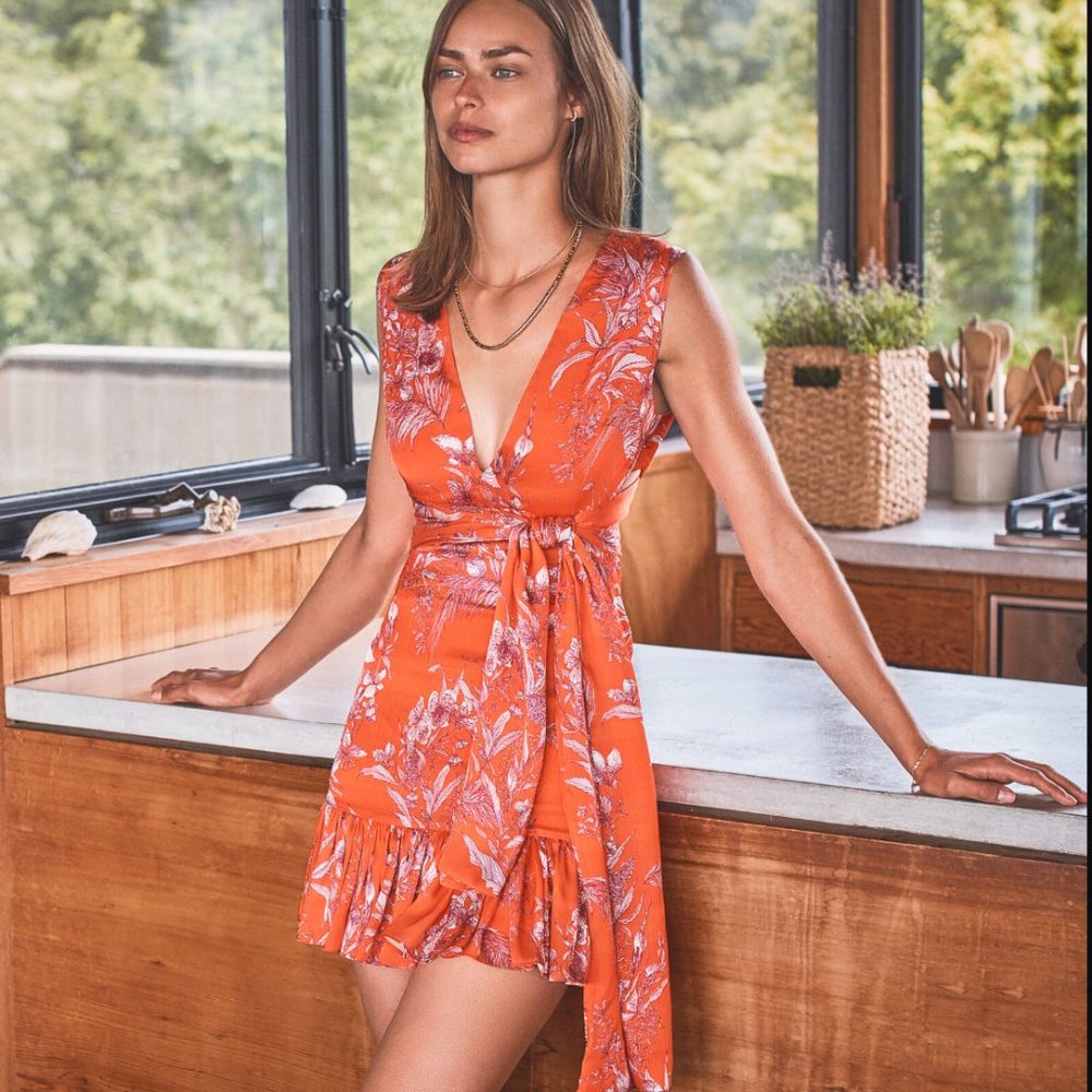 NWT Alexis Cassara Dress in Orange, Size XS - new with tags!